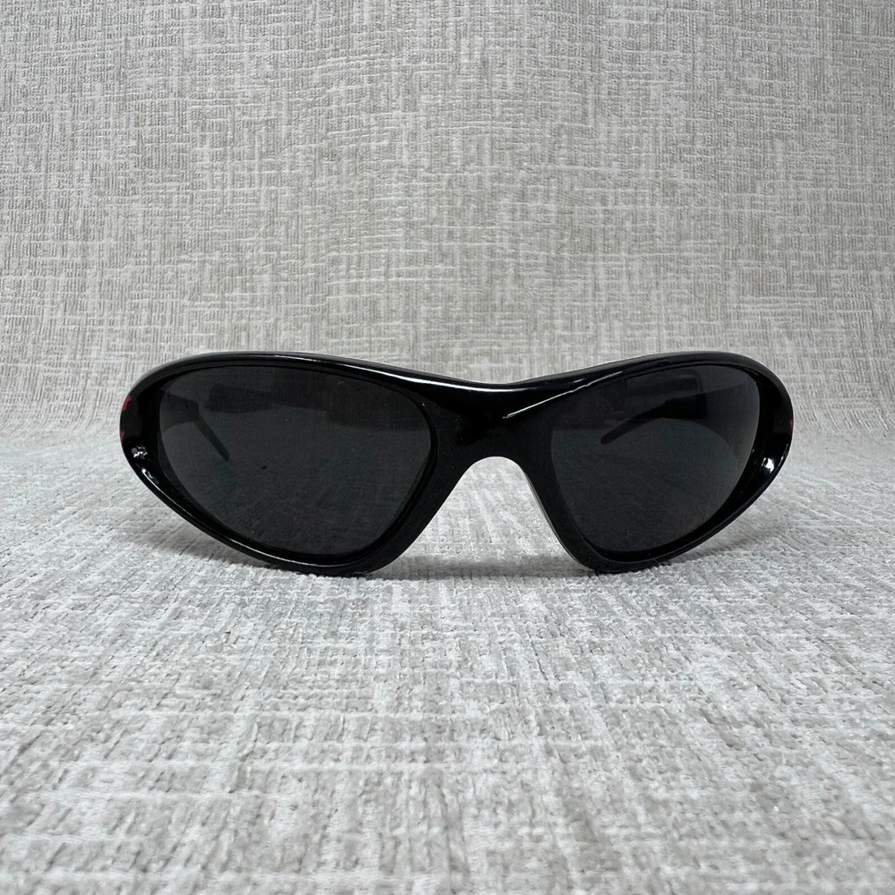 Vintage Y2K Harley-Davidson Flame Wrap Sunglasses Black Smoke Lenses Unisex OS